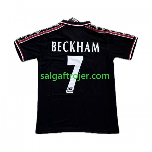 Manchester United Beckham 7 Fodboldtrøjer Retro 3. sæt 1998-1999 Kort ærmer Manchester United Beckham 7 Fodboldtrøjer Retro 3. sæt 1998-1999 Kort ærmer